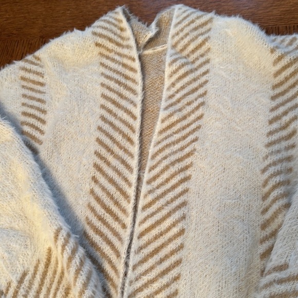 New striped open front long cardigan sweater - Picture 4 of 12
